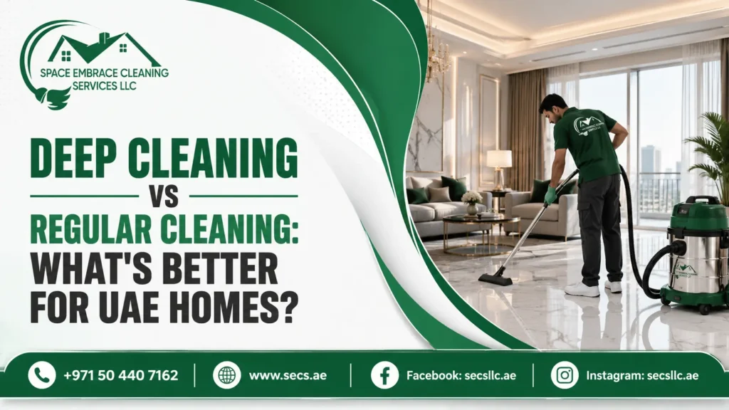Deep Cleaning vs Regular Cleaning: What’s Better for UAE Homes?