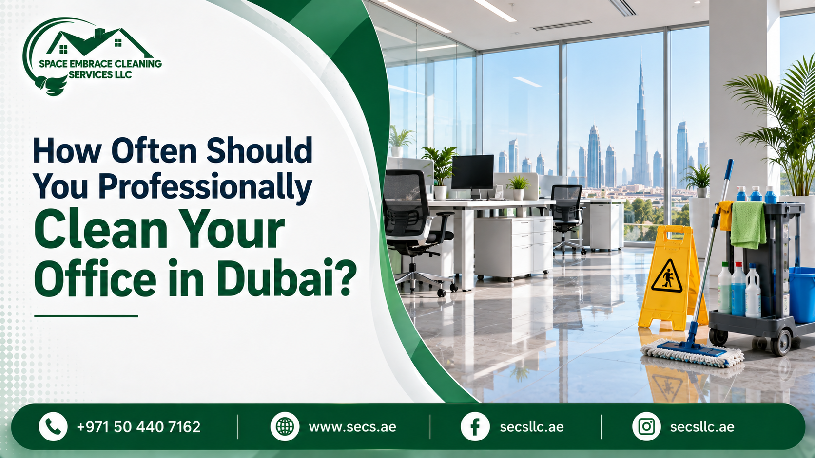 Find out how often your office should be professionally cleaned in Dubai. Learn the ideal cleaning schedule for small, busy, and high-traffic offices.