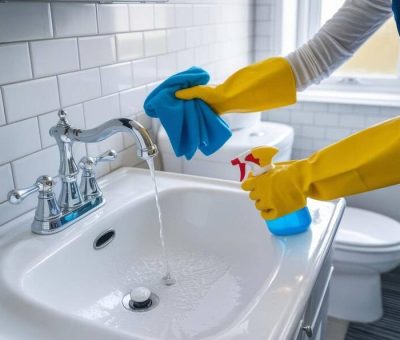 bathroom cleaning